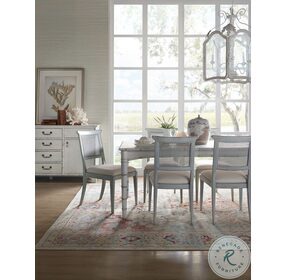 Charleston White Rectangle Extendable Dining Room Set