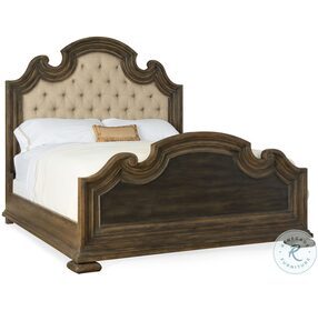 Fair Oaks Saddle Brown And Anthracite Black California King upholstered Bed