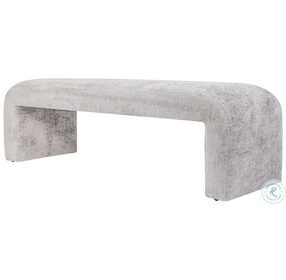 Sophia Gray Large Upholstered Bench