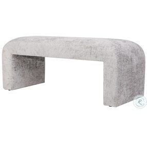 Sophia Gray Small Upholstered Bench