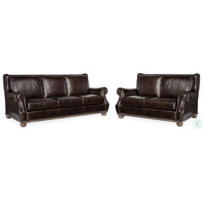 William Brown Leather Living Room Set
