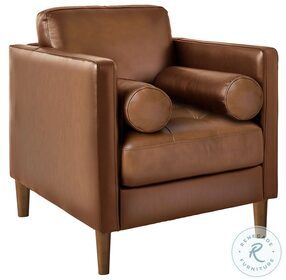 Sire Tan Leather Chair