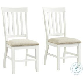Stanford Stone White Side Chair Set of 2