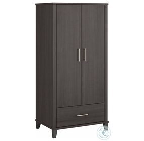 Somerset Storm Gray Large Armoire Cabinet