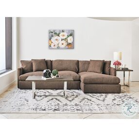 Maddox Cocoa 2 Piece RAF Chaise Sectional