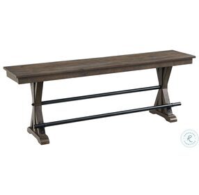 Sullivan Brushed Charcoal 68" Backless Counter Bench