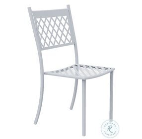 Summertime White Stackable Outdoor Chair Set of 4