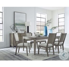 Essex Dove Gray Extendable Leg Dining Room Set