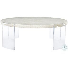 Pearle Clear And Natural Cocktail Table