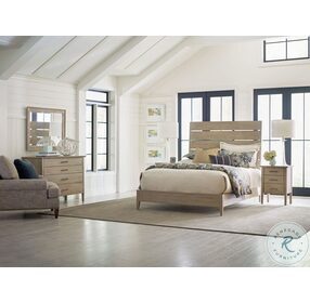 Symmetry Sand Incline Oak Panel Bedroom Set With Low Footboard