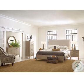 Symmetry Sand Incline Upholstered Panel Bedroom Set With Medium Footboard