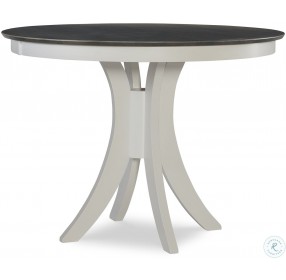 Cosmopolitan White and Gray Siena 48" Round Counter Height Dining Table