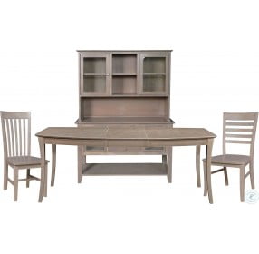Cosmopolitan Taupe Gray Salerno Butterfly Extendable Dining Room Set