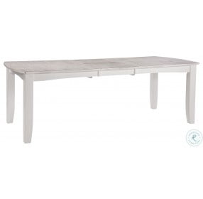 Hampton Chalk And White Butterfly Leaf Bow Dining Table