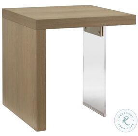 West Coast Sandstone And Acrylic End Table