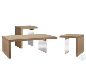 West Coast Sandstone And Acrylic Occasional Table Set
