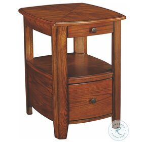 Primo Warm Medium Brown Chairside Table
