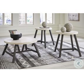 Fladona Black And White Occasional Table Set