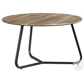 Finley Yukon And Black Metal Cocktail Table