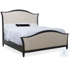 Ciao Bella Beige And Black California King upholstered Bed
