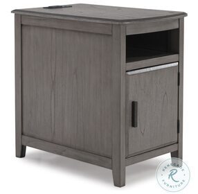 Devonsted Gray Chairside End Table