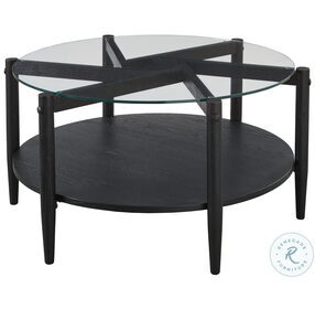 Westmoro Black Round Cocktail Table