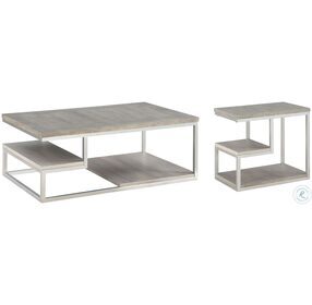 Lake Forest II Musk Rectangular Occasional Table Set
