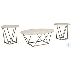 Tarica Two Tone Table Set of 3