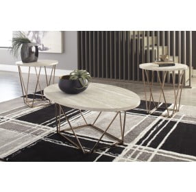 Tarica Two Tone Table Set of 3