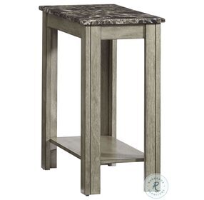 Chairsides III Light Gray Chairside Table