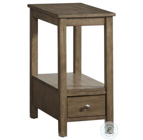 Chairsides III Light Gray Chairside Table