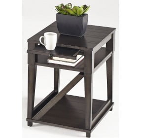 Consort Distressed Midnight Chairside Table