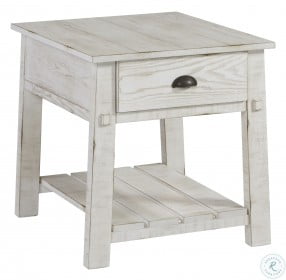 Mercantile Distressed Milk End Table
