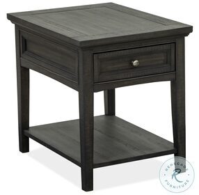 Westley Falls Graphite Rectangle End Table