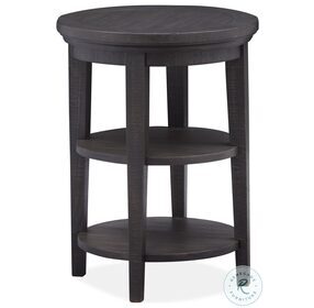 Westley Falls Graphite Round Accent Table