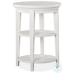 Heron Cove Chalk White Round Accent Table