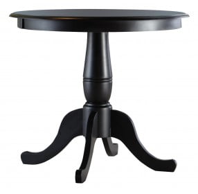 Dining Essentials Black 30" Counter Height Dining Table