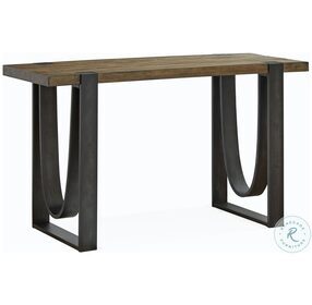 Bowden Rustic Honey And Distressed Iron Rectangular Sofa Table