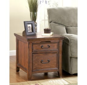 Woodboro Rectangular End Table with  Work Station