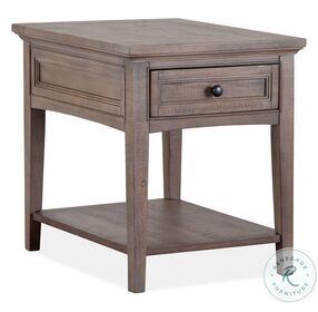 Paxton Place Dovetail Grey Rectangle End Table