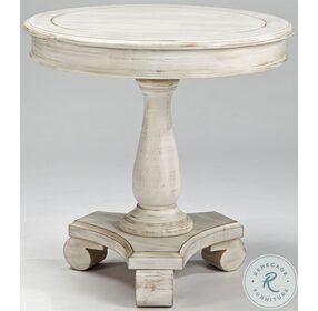 Mirimyn White Painted Round Accent Table