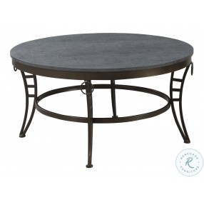 Gallagher Cathedral Gray 35" Round Coffee Table