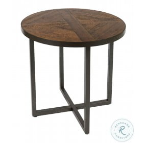 Foley Antique Pine And Black 24" End Table
