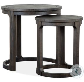Boswell Peppercorn Round Nesting Tables