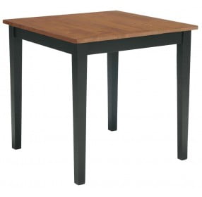 Dining Essentials Black Cherry Square Dining Table with Shaker Legs