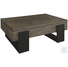 Winter Park Clay And Black Lift Top Cocktail Table