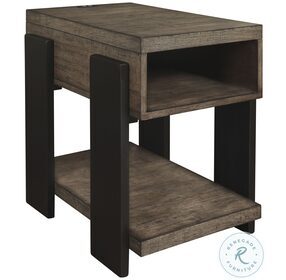 Winter Park Clay And Black Chairside Table
