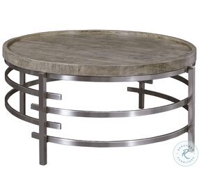 Zinelli Gray And Silver Coffee Table