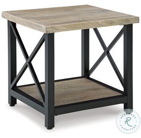 Bristenfort Brown And Black End Table
