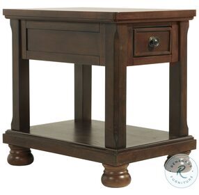 Porter Rustic Brown Chairside End Table